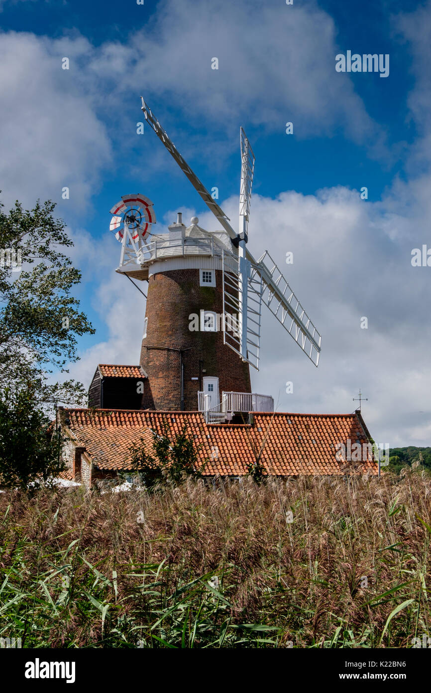 Cley Windmill bei cley-next-the-Sea, Norfolk, Großbritannien Stockfoto
