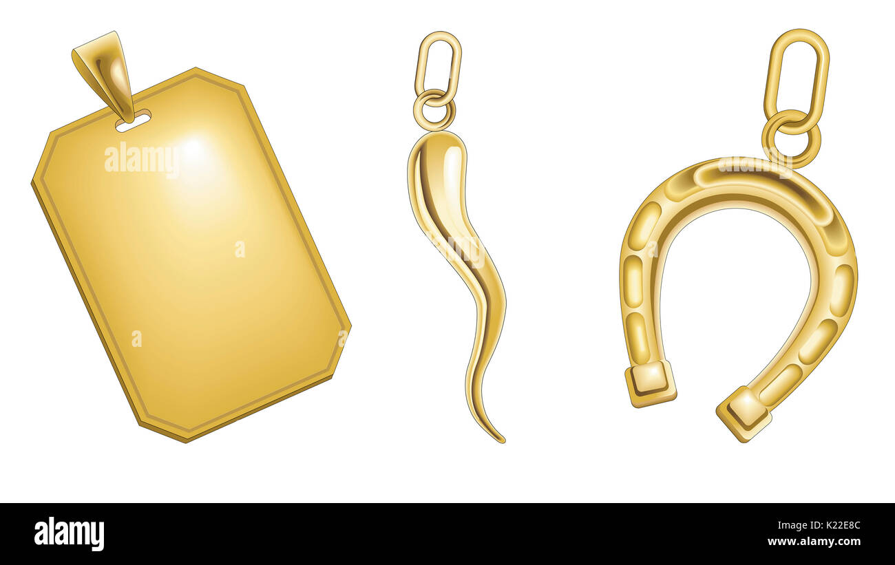 Kleine Stücke von Modeschmuck für eine Kette oder ein Armband befestigt. Stockfoto