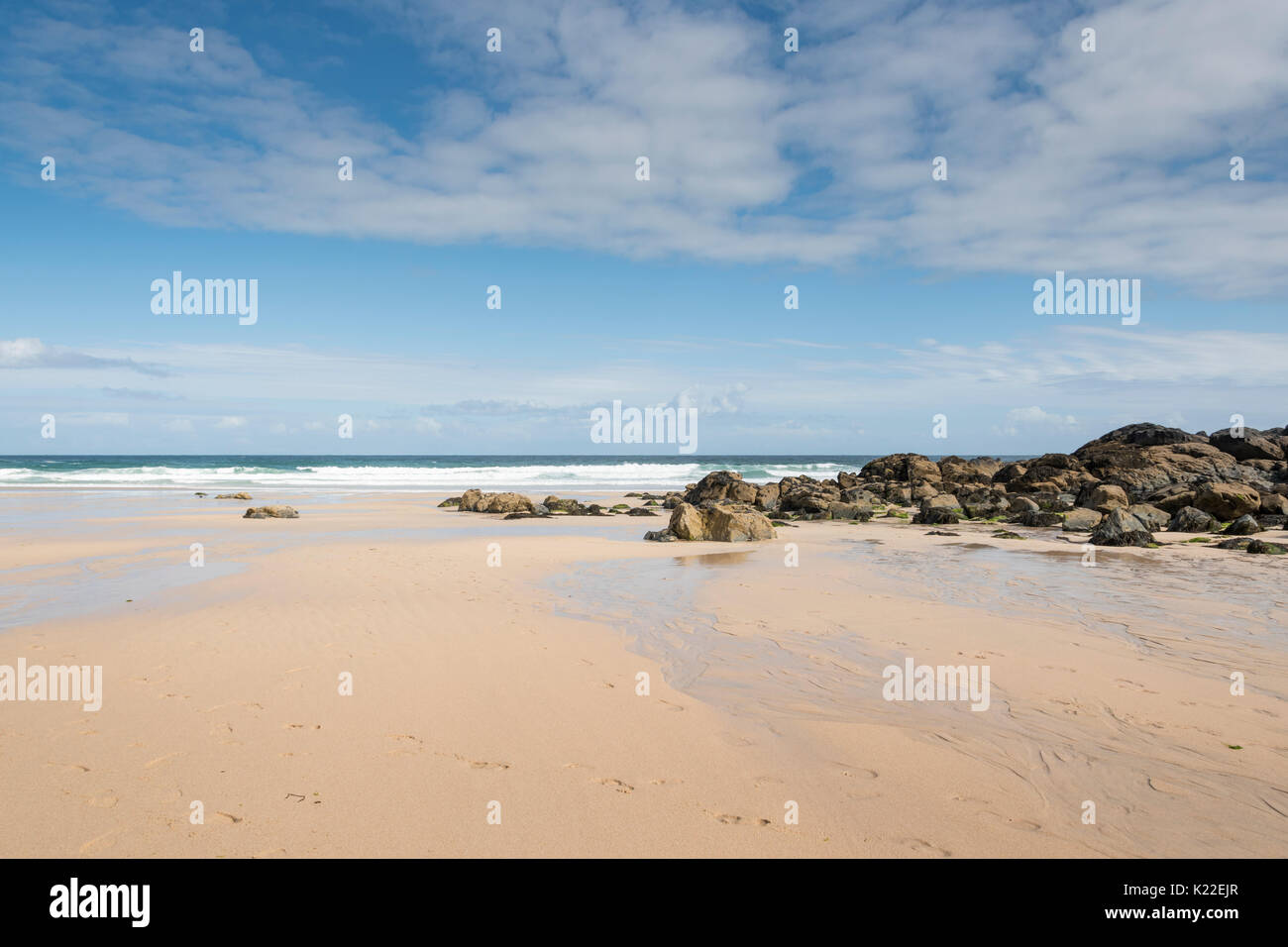 Porthmeor Beach, St Ives, Cornwall, England, Großbritannien Stockfoto