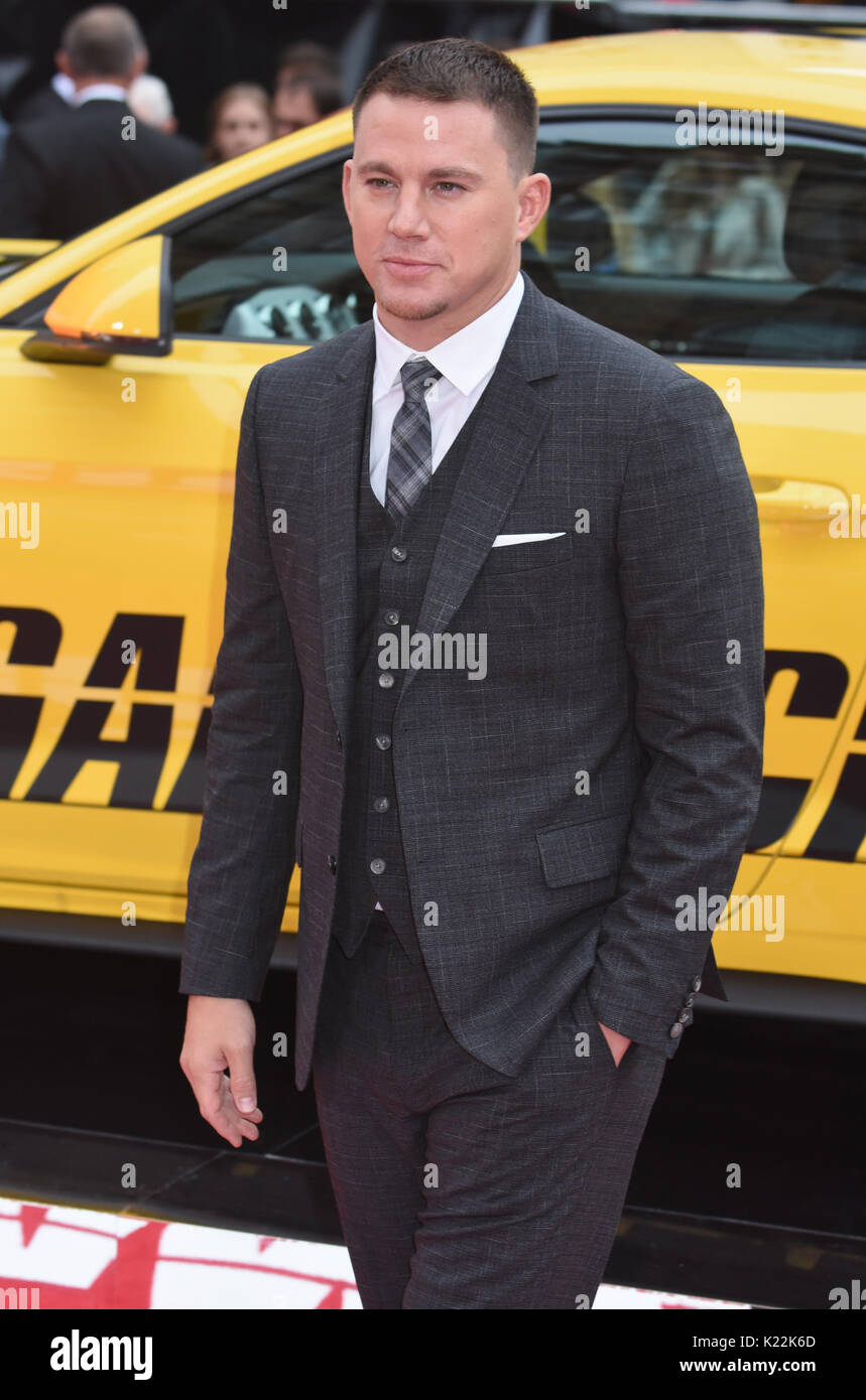 Channing Tatun, Lucky Logan-UK Premiere Vue West End, den Leicester Square, London, UK Stockfoto