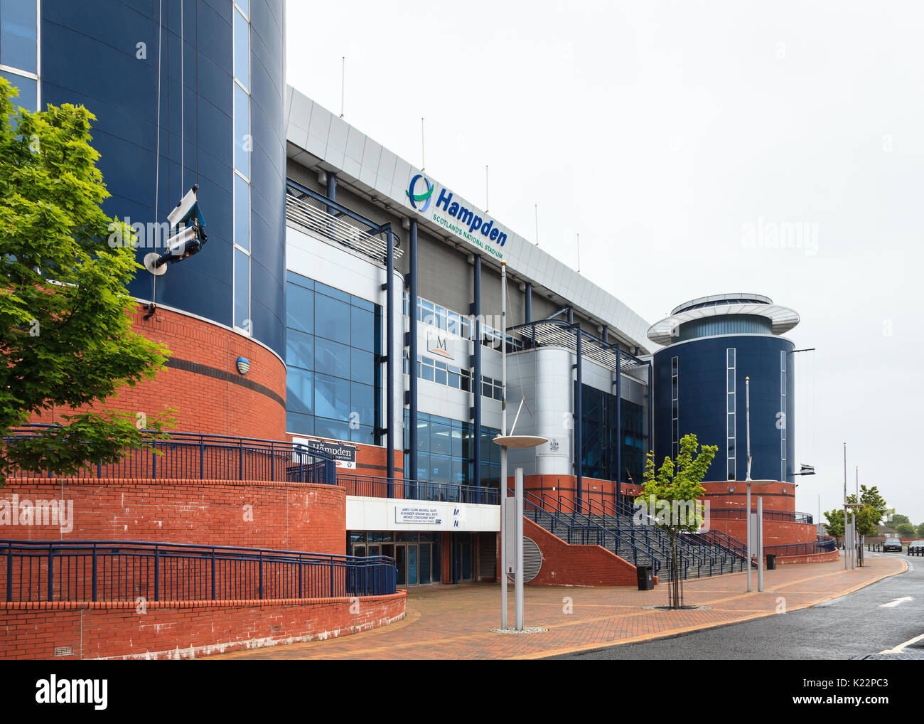 Hampden Park ist Schottlands nationale Fußball-Stadion. Das Stadion ist die Heimat der Scottish Football Association. Stockfoto