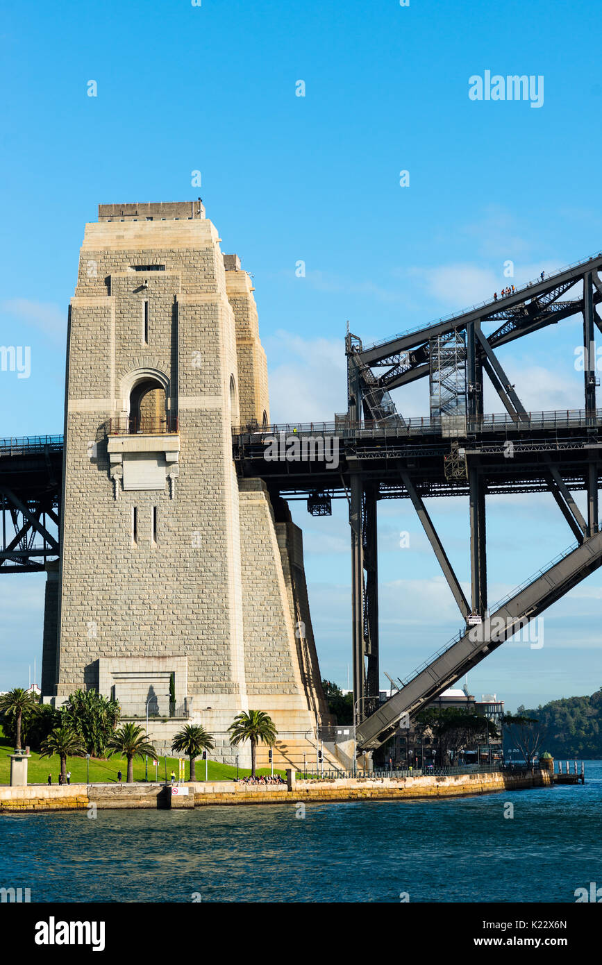 Sydney Harbour Bridge pylon Süd, Sydney, New South Wales, Australien. Stockfoto
