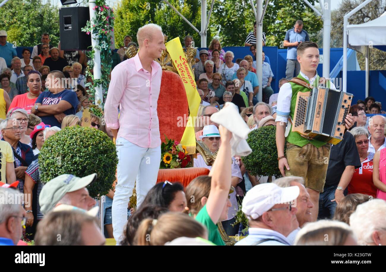 Rust, Deutschland, 27. August 2017, das Erste ARD-Show "Immer wieder Sonntags" mit Weindl und Winter Quelle: mediensegel/Alamy leben Nachrichten Stockfoto