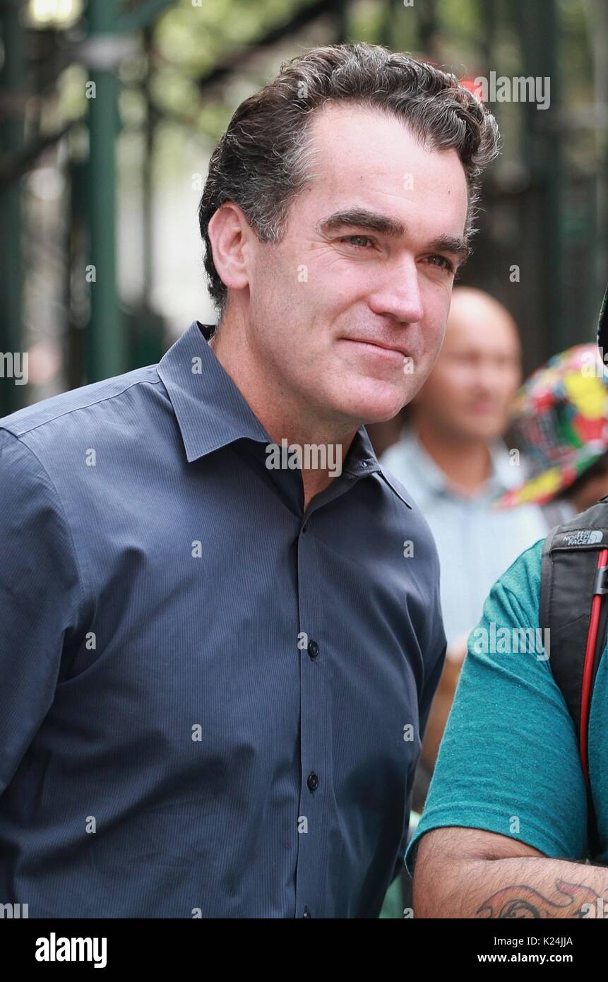 New York, NY, USA. 28 Aug, 2017. Brian d'Arcy James bei AOL BAUEN am 28. August 2017 in New York City. Credit: Diego Corredor/Medien Punch/Alamy leben Nachrichten Stockfoto