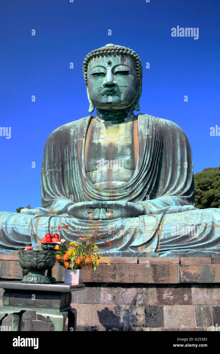 Der große Buddha von Kamakura an Kotokuin Tempel in Kamakura Stadt Kanagawa Japan Stockfoto