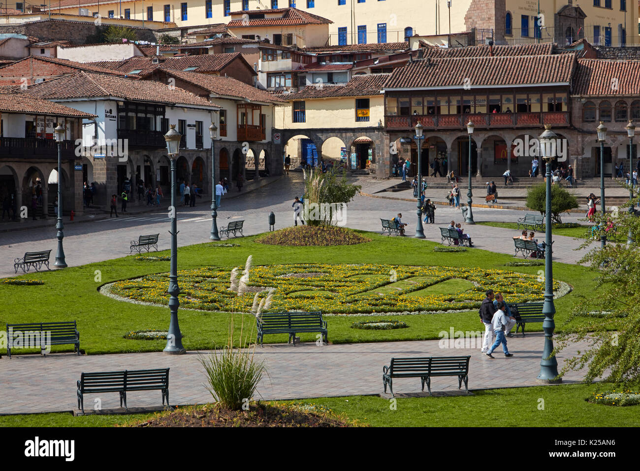 Plaza de Armas, Cusco, Peru, Südamerika Stockfoto