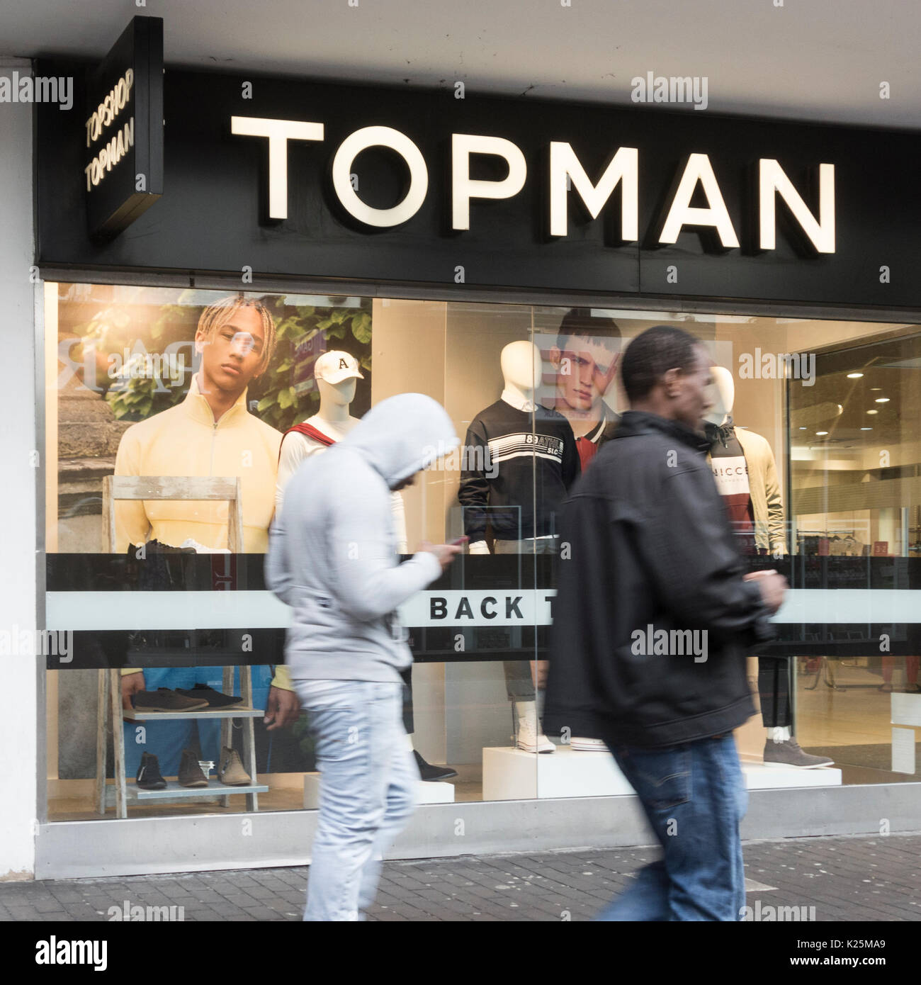 Topman store, Middlesbrough. Großbritannien Stockfoto