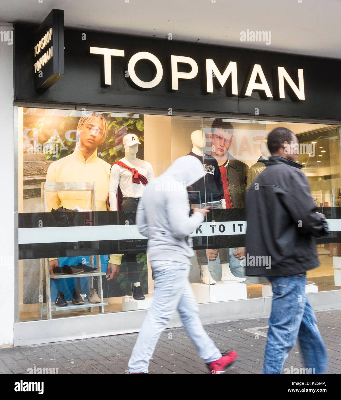 Topman store, Middlesbrough. Großbritannien Stockfoto