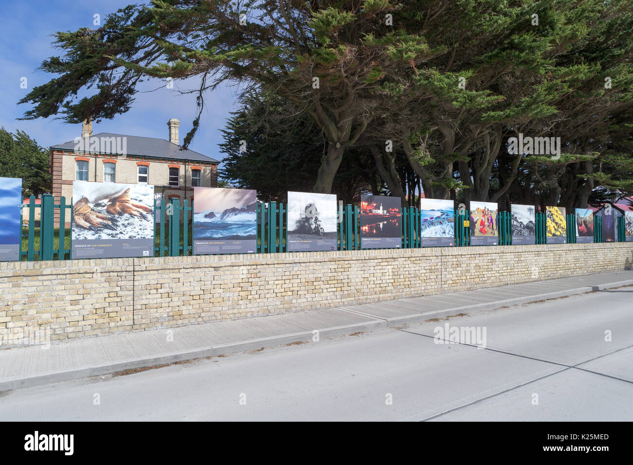 Ross Straße (Hauptstraße) Stanley, Falkland Inseln (Malvinas) Stockfoto