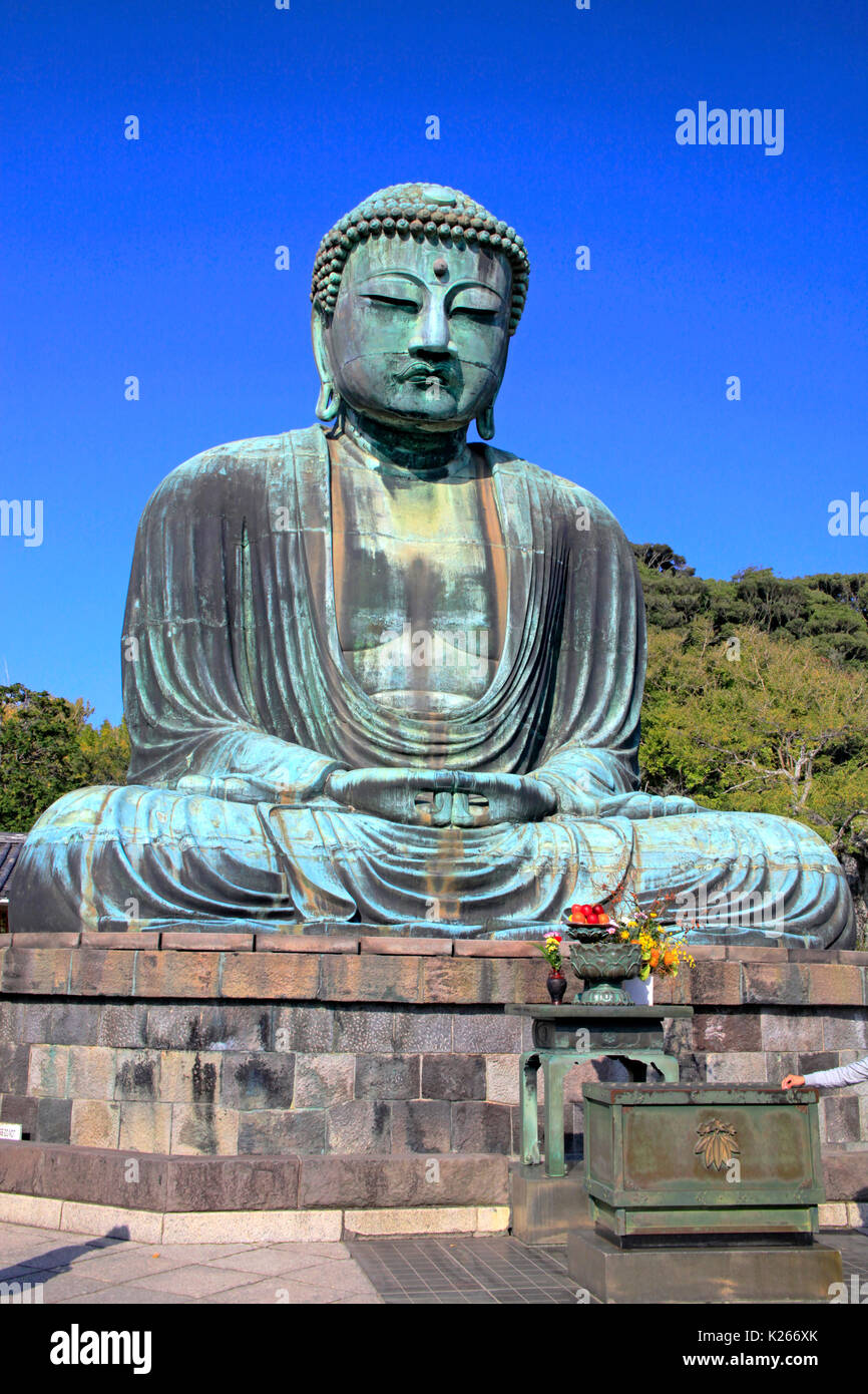 Der große Buddha von Kamakura an Kotokuin Tempel in Kamakura Stadt Kanagawa Japan Stockfoto