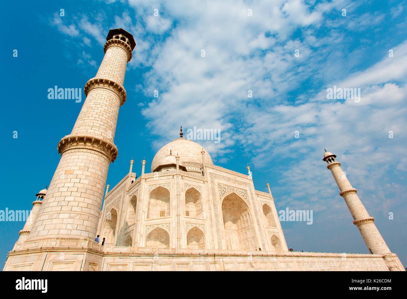 Asien, Indien, das Taj Mahal in Agra. Stockfoto