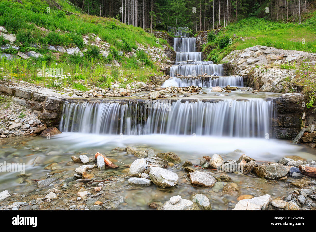 Wasserfall, palfner Creek, Bad Gastein, Salzburg, Österreich Stockfoto