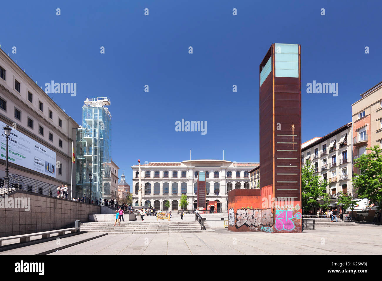 Reina Sofia Museum am Paseo del Prado, Madrid, Spanien Stockfoto