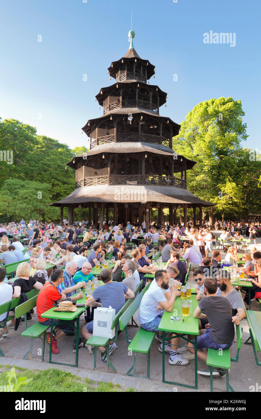 50+ Chinesischer Turm Englischer Garten München Biergarten, The beer