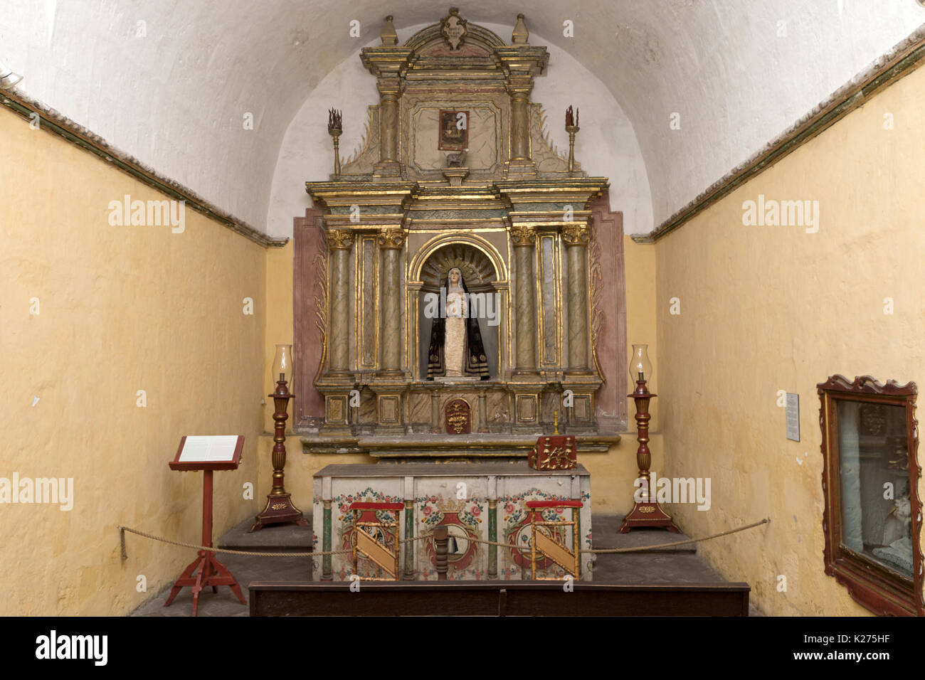 Gebetsraum für Anfänger Nonnen Convento de Santa Catalina (Kloster St. Katharina) 1579 Klöster Arequipa Peru Stockfoto
