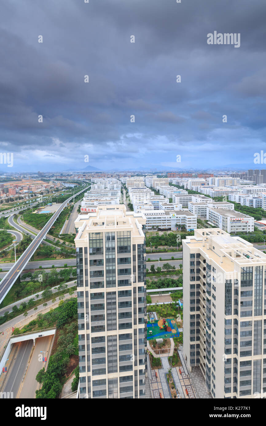 Xiamen Binhai New Town in China Stockfoto