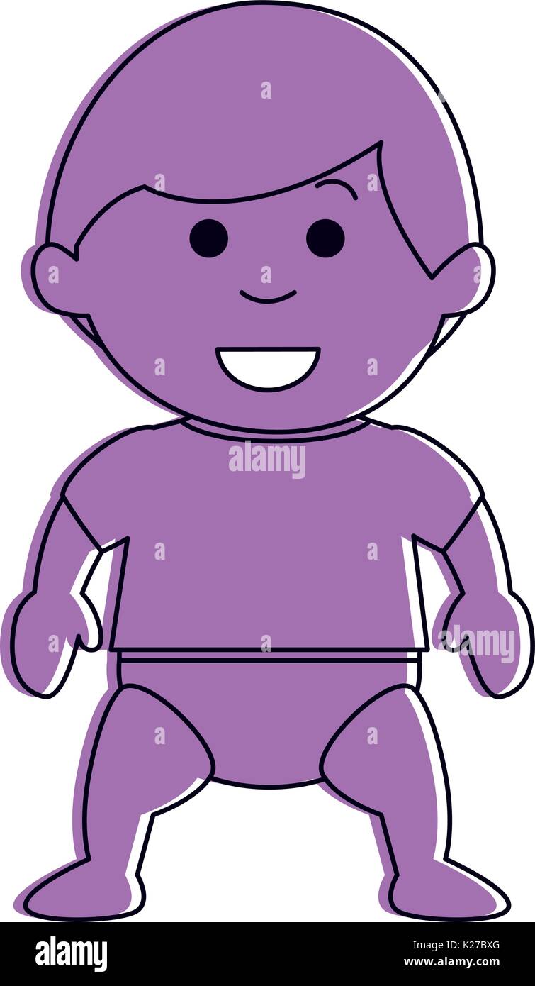 Little baby boy Charakter Vector Illustration Design Stock Vektor