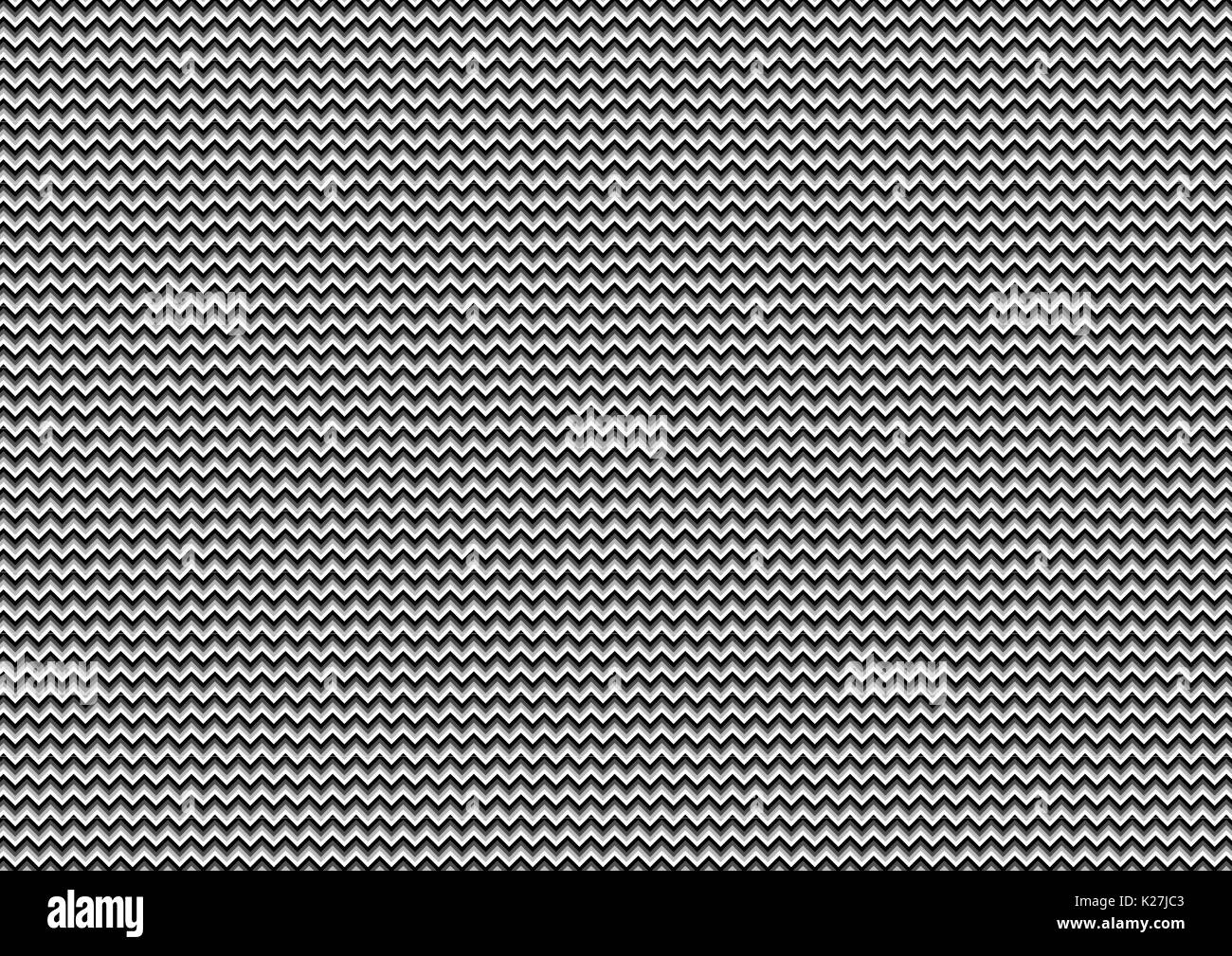Chevron Muster Hintergrund in Schwarzweiß-Design Stockfoto