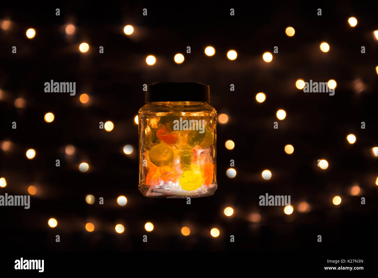 Floating candy Jar Stockfoto
