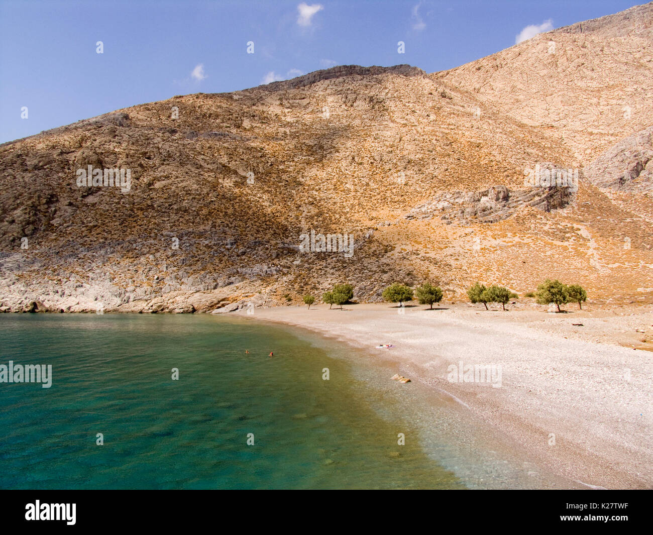 Europa, Griechenland, Dodecanese, Vathi Insel, vatses Bucht, Strand Stockfoto