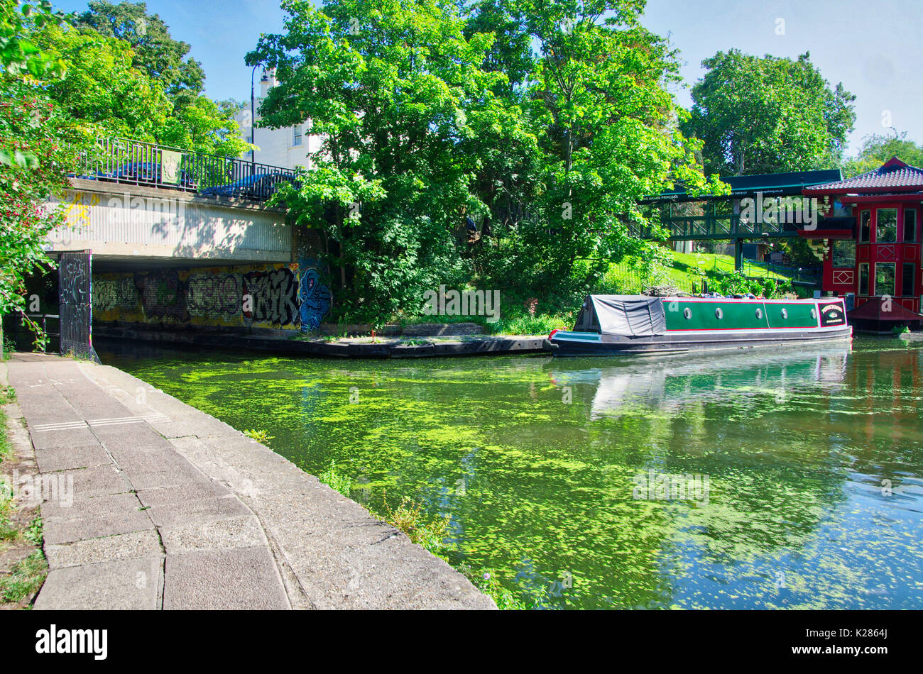 Regents Park Canal Stockfoto