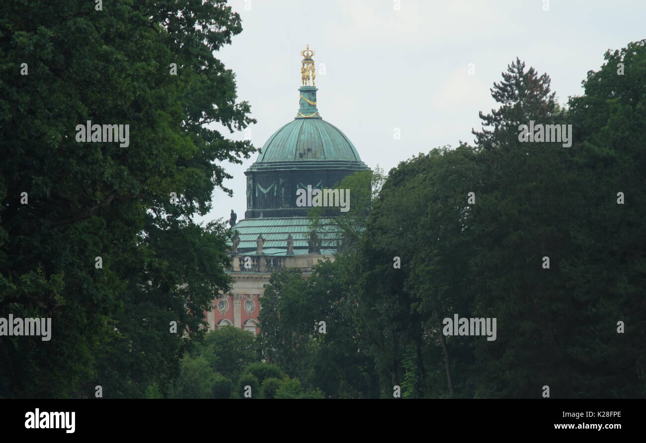 Neues Palais, 1763-1769, Potsdam. Architekten: Büring, Krippe, Gontard. Stockfoto