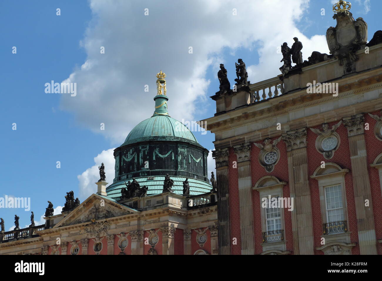 Neues Palais, 1763-1769, Potsdam. Architekten: Büring, Krippe, Gontard. Stockfoto