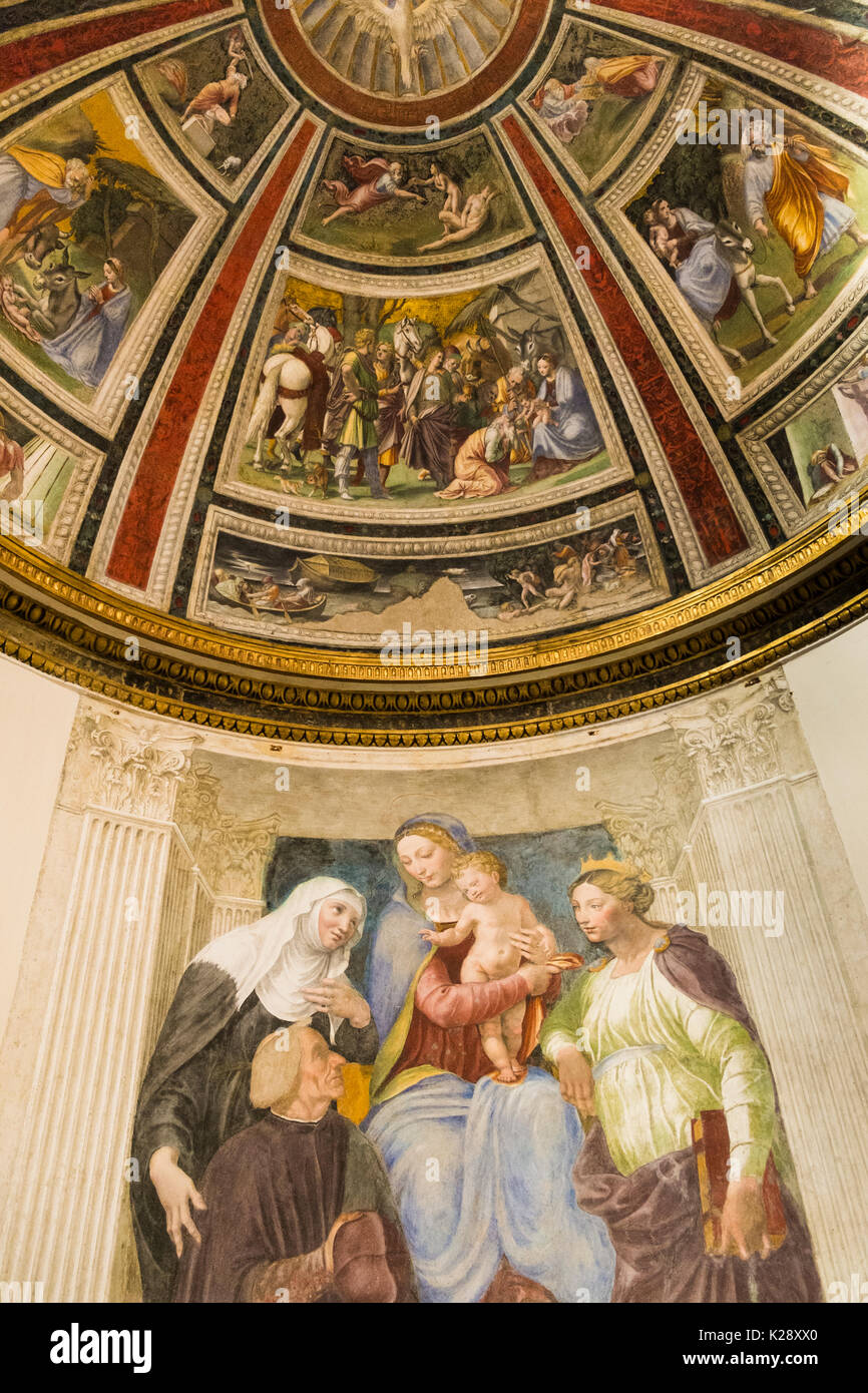 Allegorische Fresken, Santa Maria della Pace Kirche Stockfoto