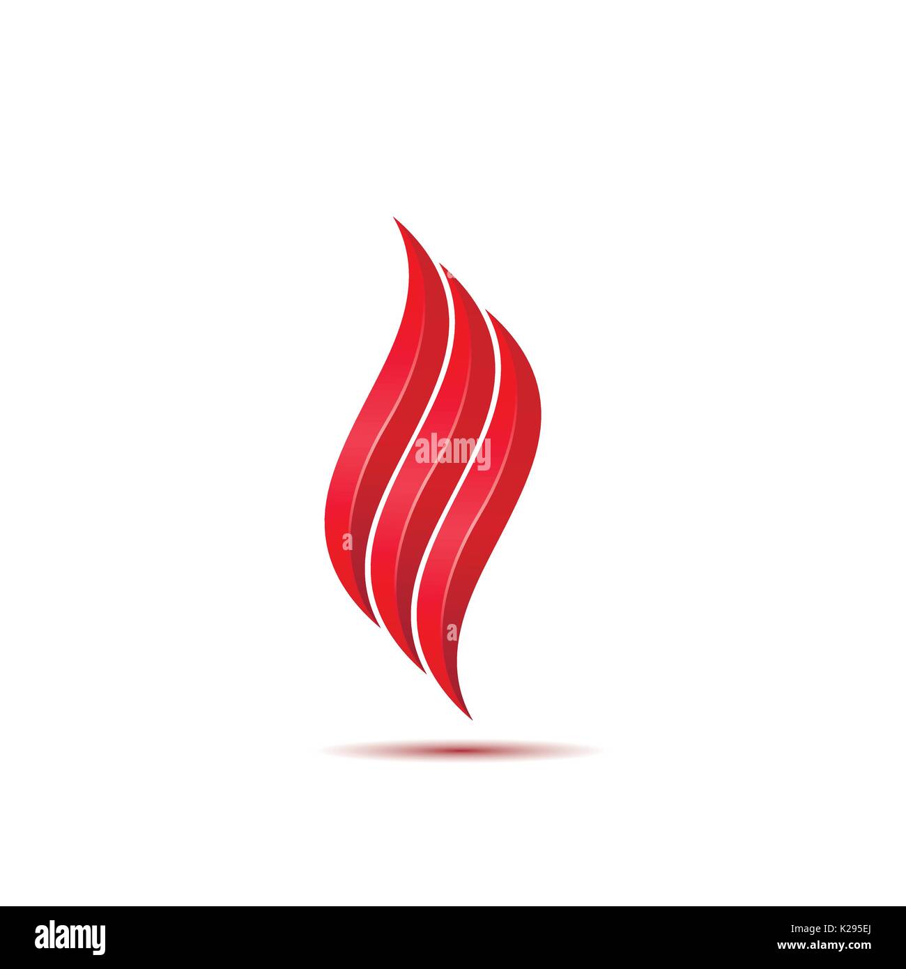 Feuer-Logo-Vorlage Stock Vektor