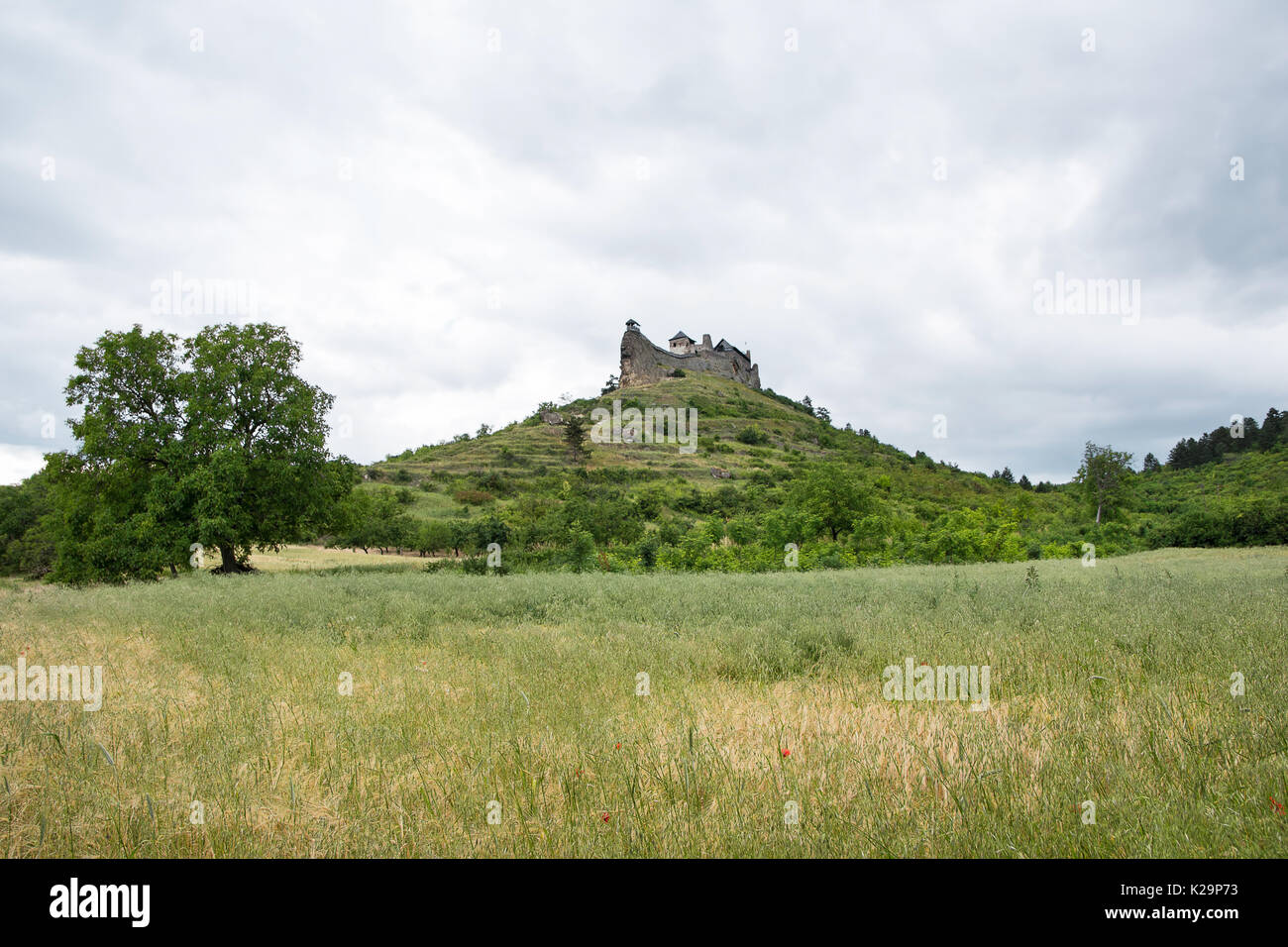 Schloss von Boldogko auf Hügel in Boldogkovaralja, Ungarn Stockfoto