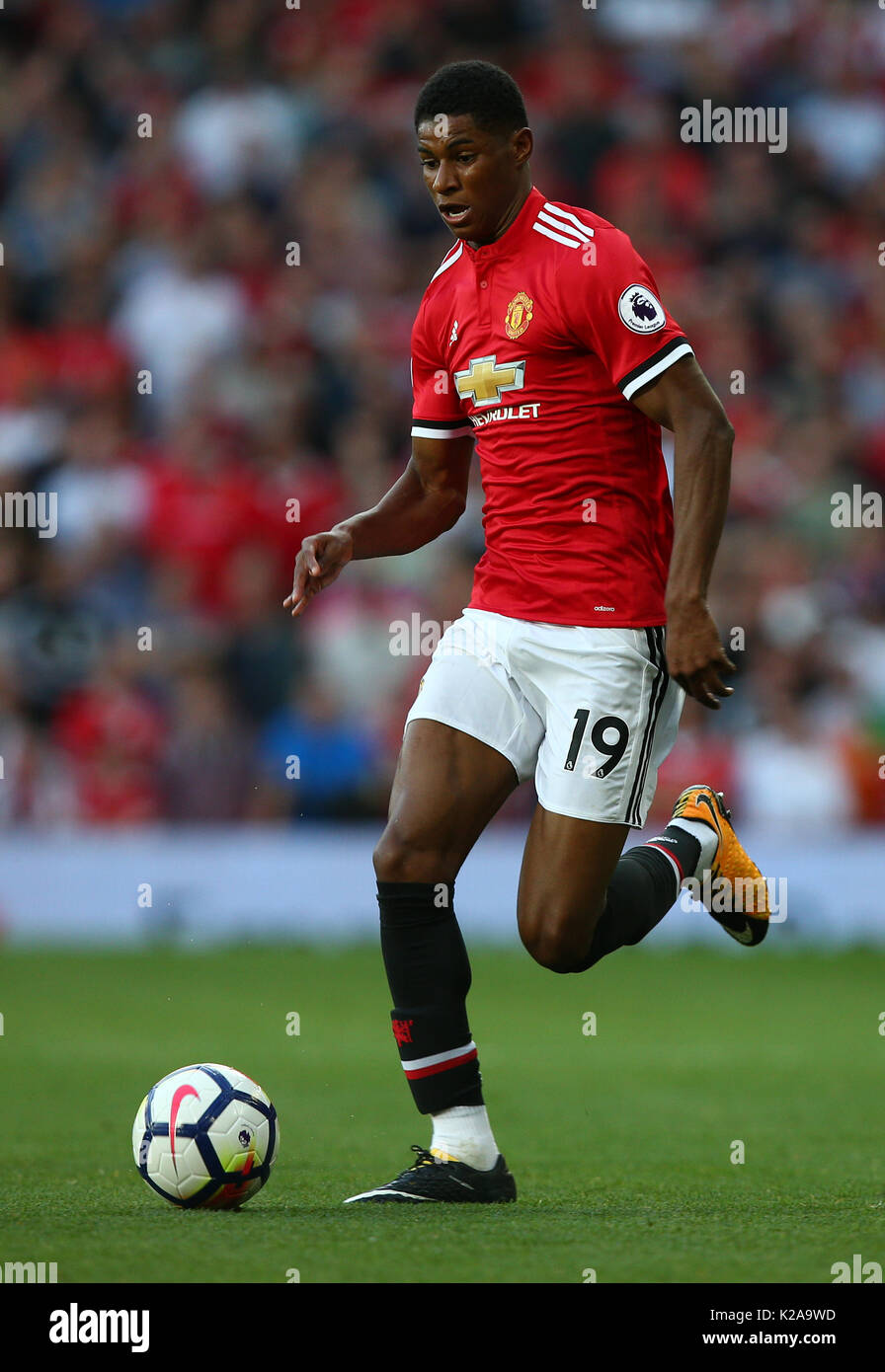 Manchester United Marcus Rashford während der Premier League match im Old Trafford, Manchester. Stockfoto