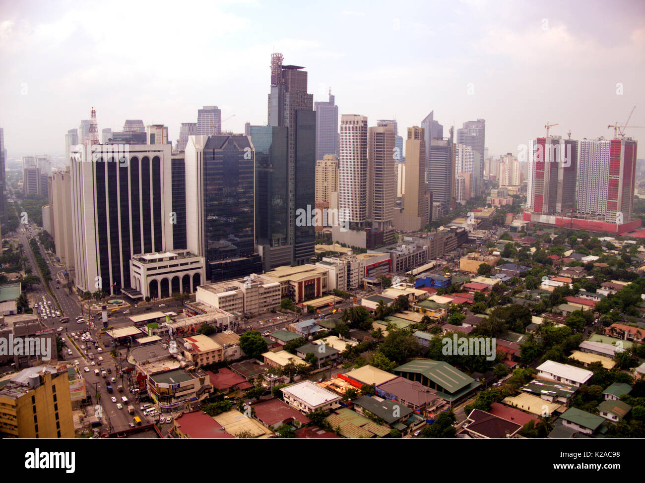 Hohen winkel Blick auf Manila, Philippinen Stockfoto