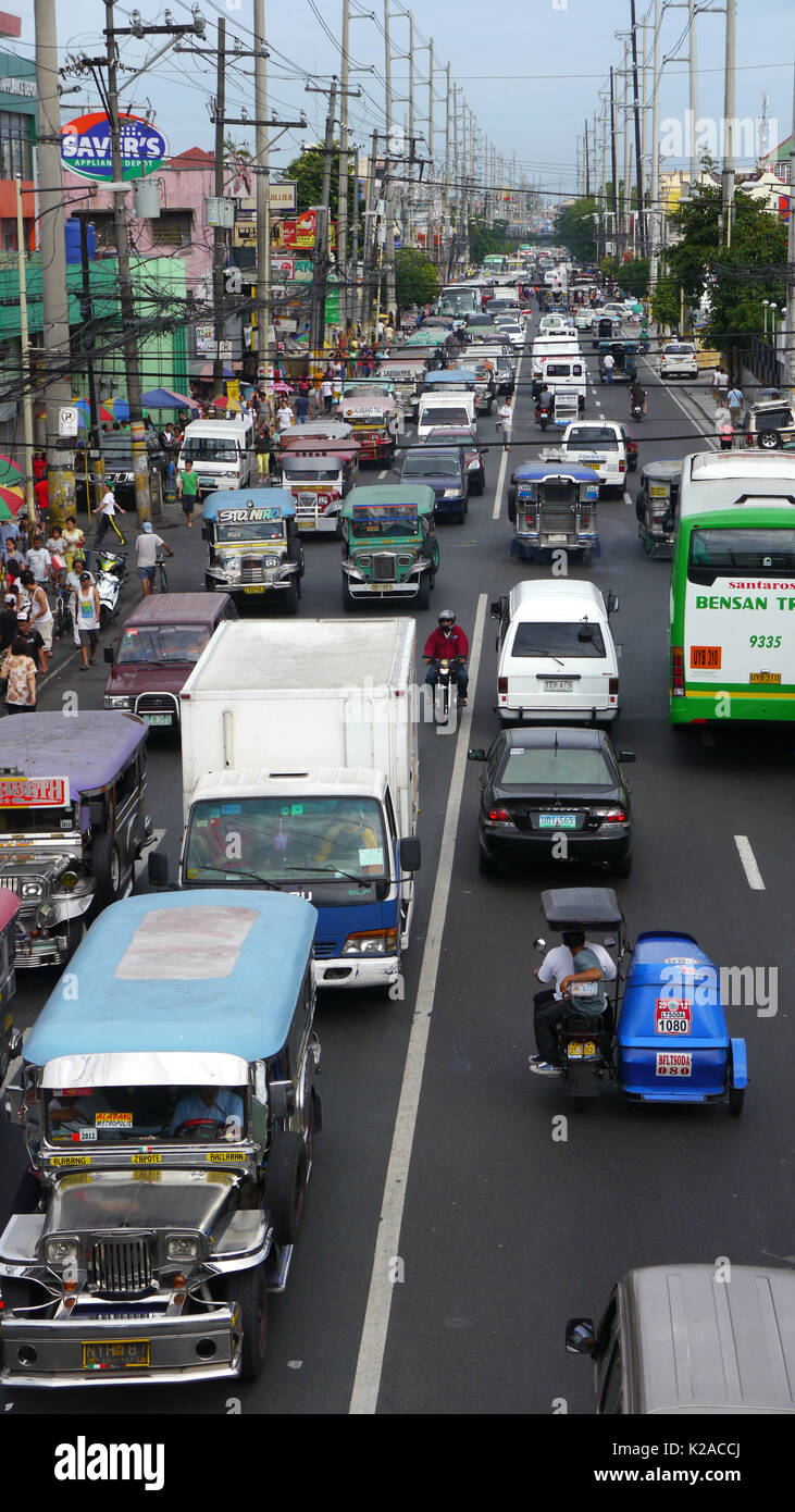 Büste Straße in Manila, Philippinen Stockfoto