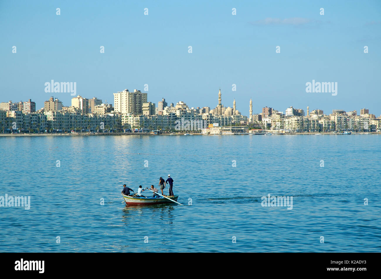 Alexandria am Ufer des Mittelmeers. Ägypten Stockfoto