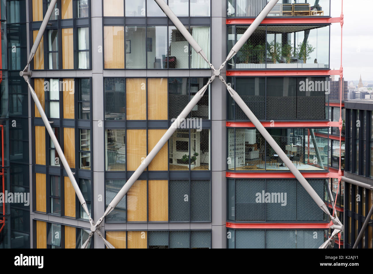 Modernes Hochhaus wohnen in Apartments in London Stockfoto, Bild ... Modernes Hochhaus wohnen in Apartments in London Stockfoto, Bild ...