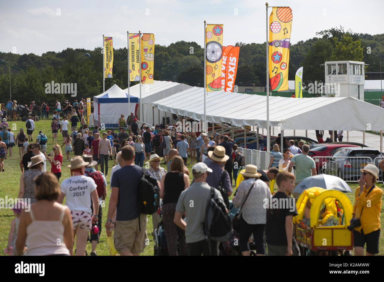CARFEST Süd 2017 Car-Fest, jährliche Autofahren Festival in Hampshire statt, das von Radio Moderator Chris Evans, England, UK gegründet. Stockfoto