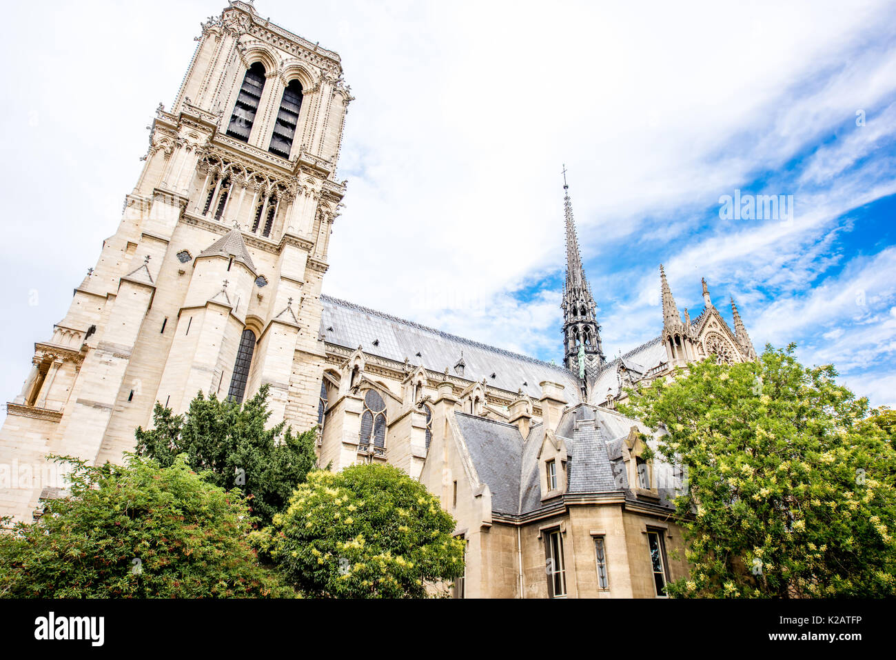 Kirche Notre Dame in Paris. Stockfoto