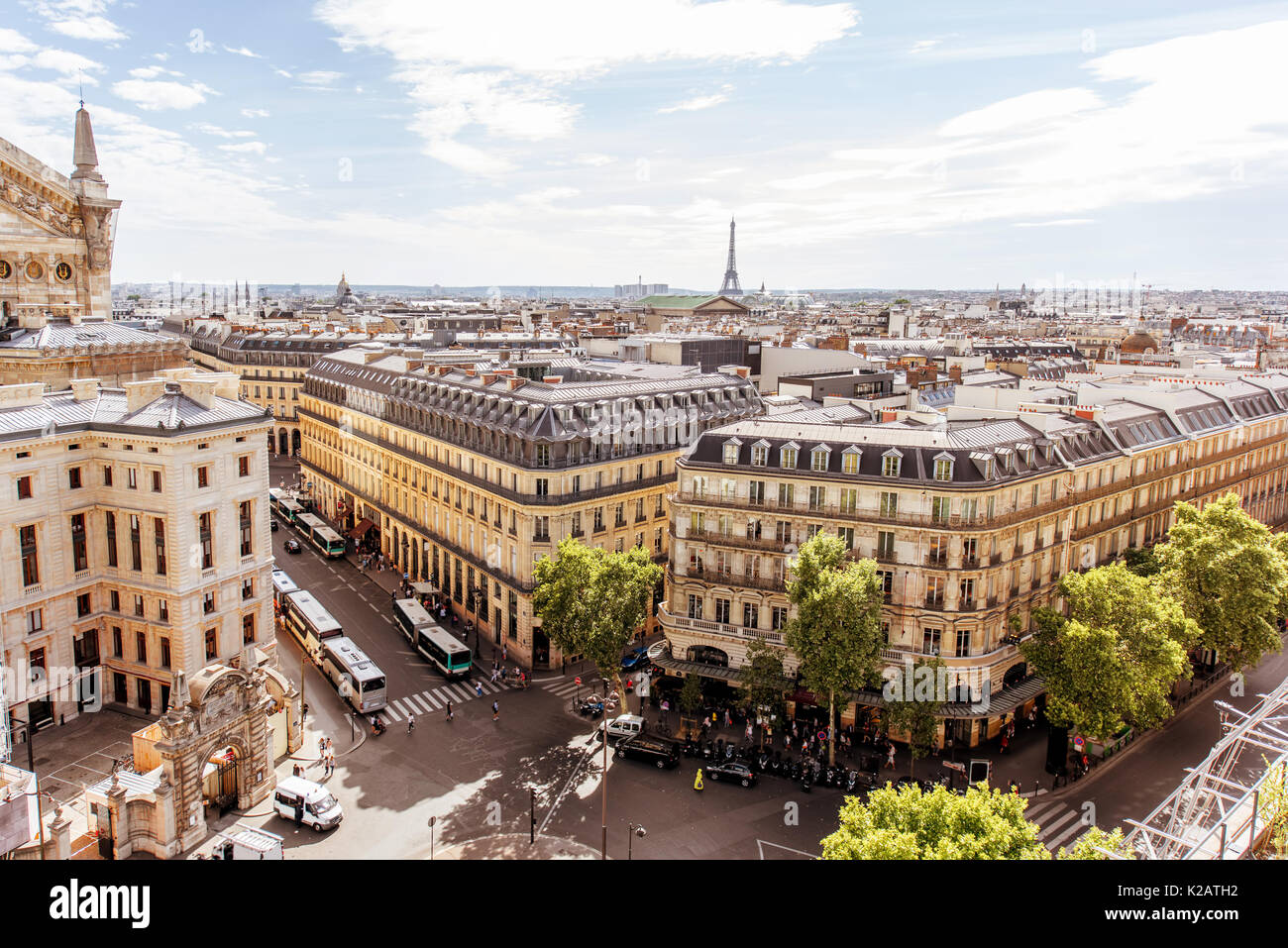 Stadtbild Blick auf Paris. Stockfoto