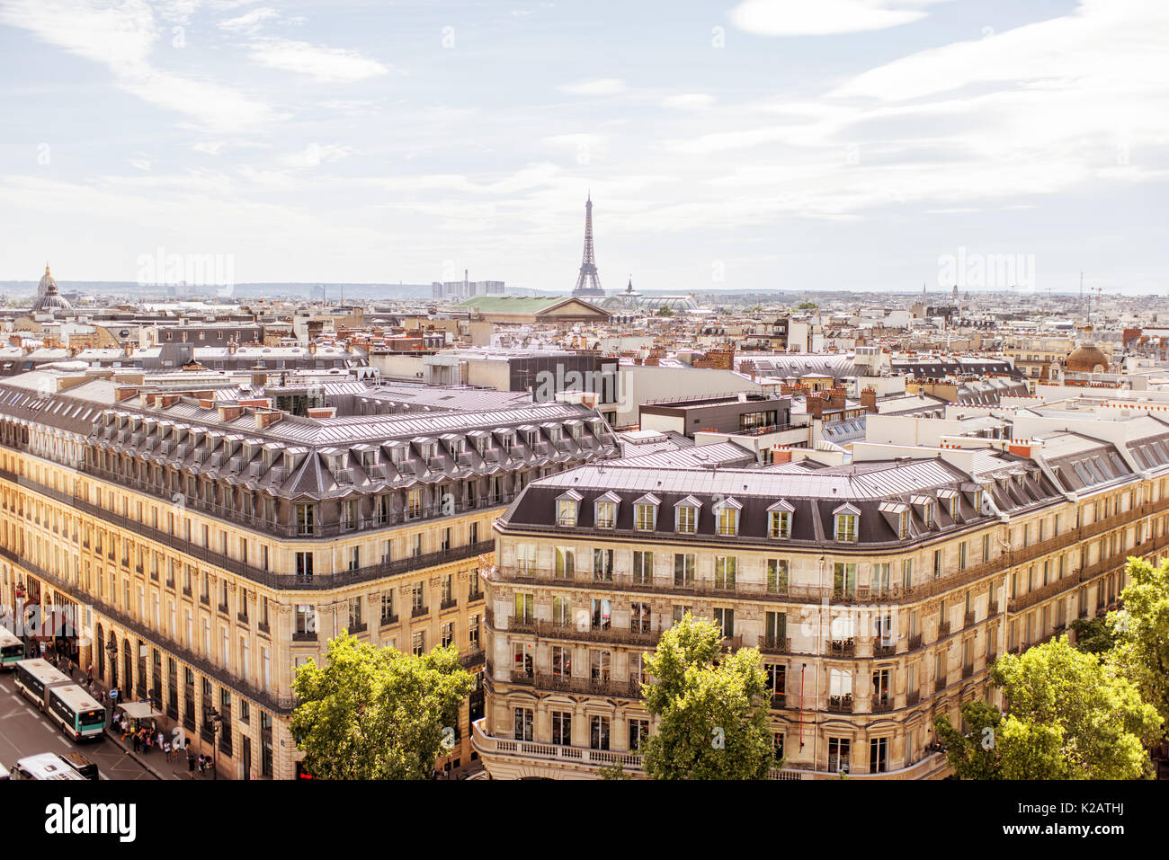 Stadtbild Blick auf Paris. Stockfoto