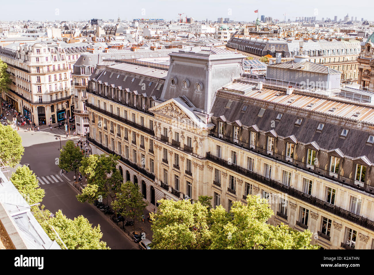 Stadtbild Blick auf Paris. Stockfoto