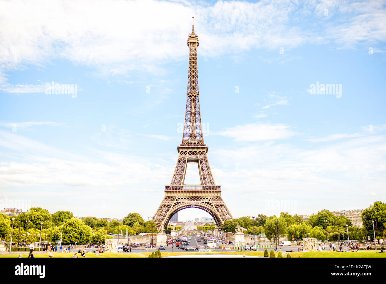 Eiffelturm in Paris Stockfoto