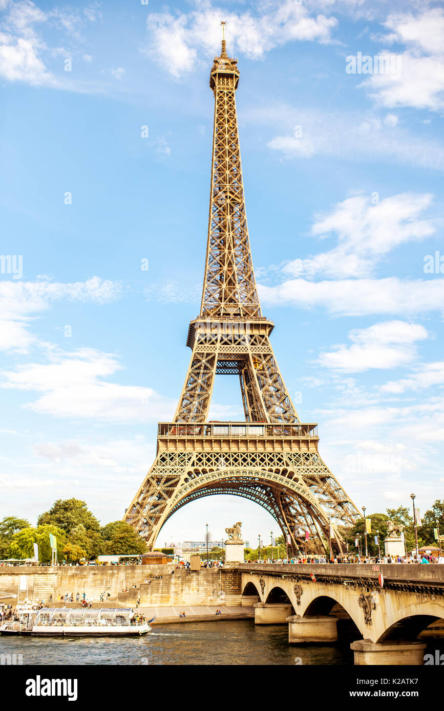 Eiffelturm in Paris Stockfoto