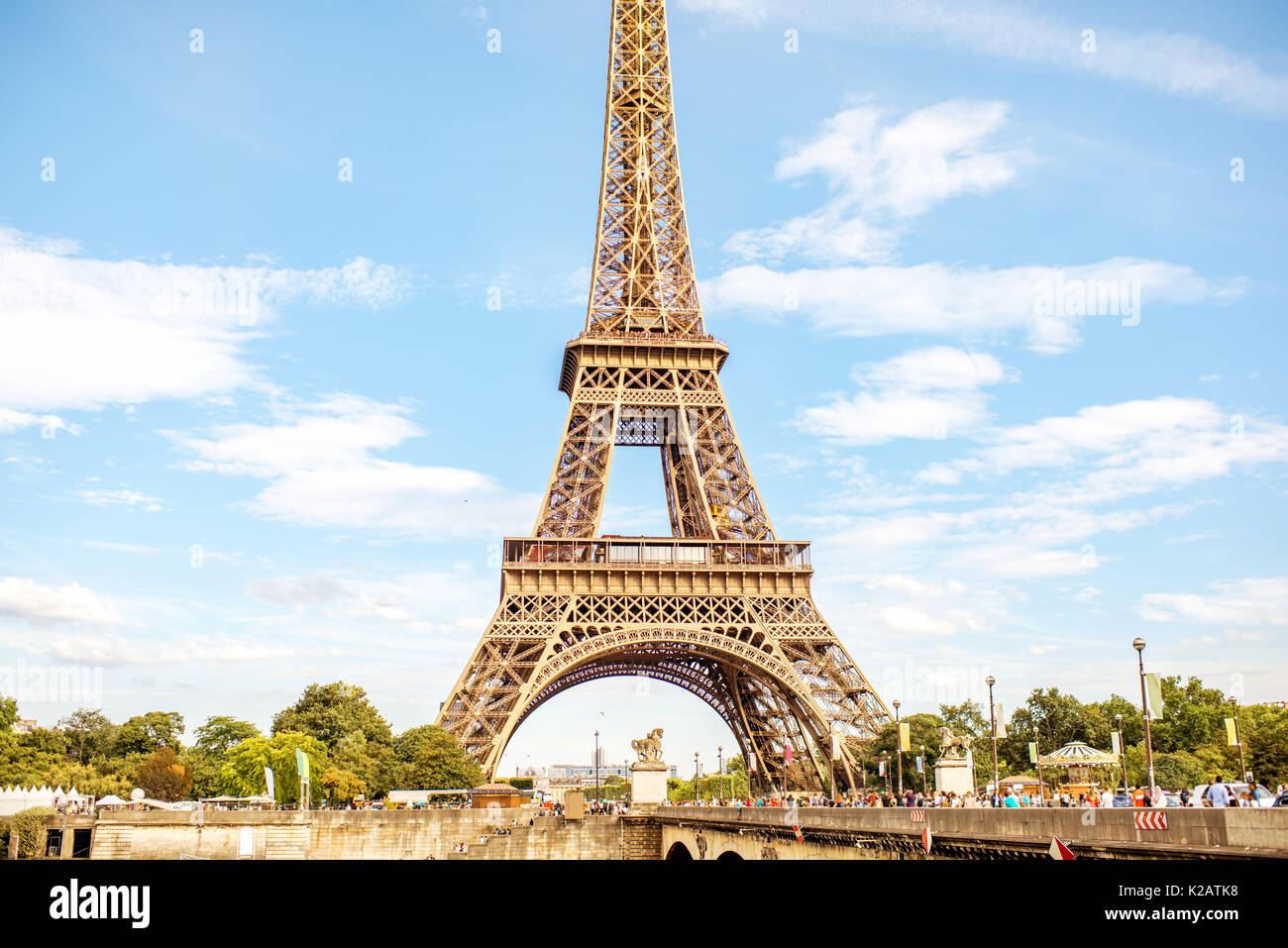 Eiffelturm in Paris Stockfoto