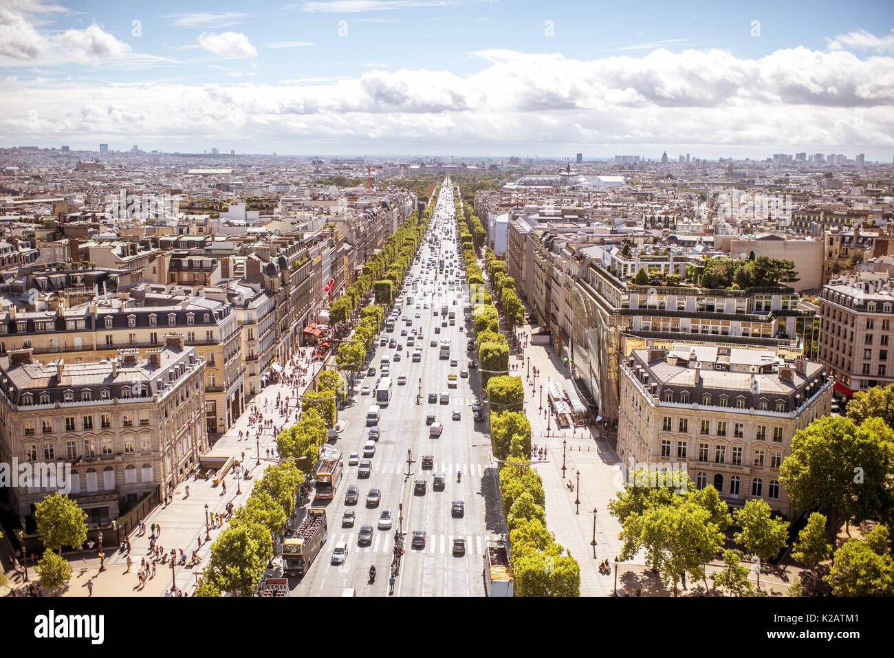 Stadtbild Blick auf Paris. Stockfoto