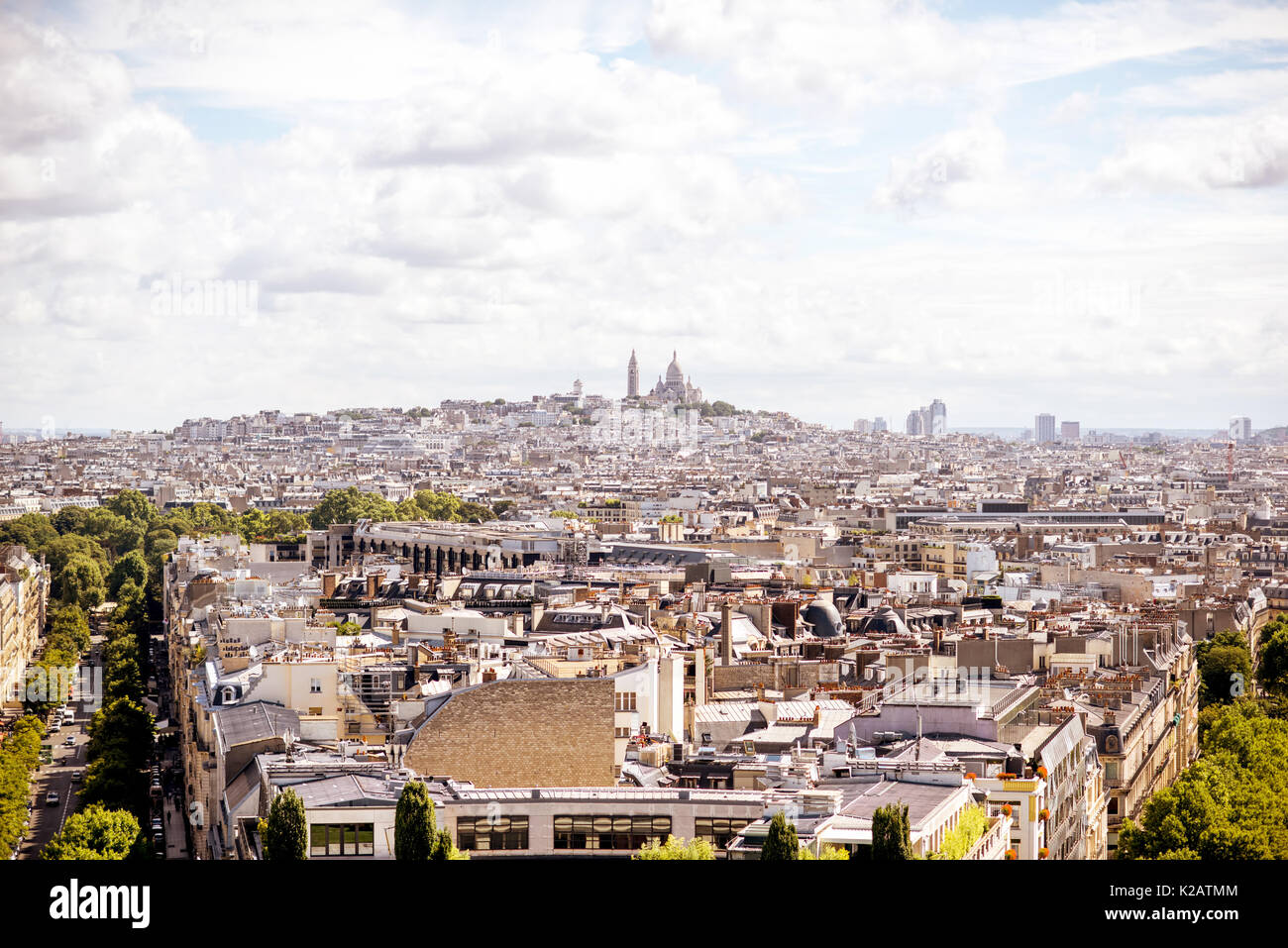 Stadtbild Blick auf Paris. Stockfoto