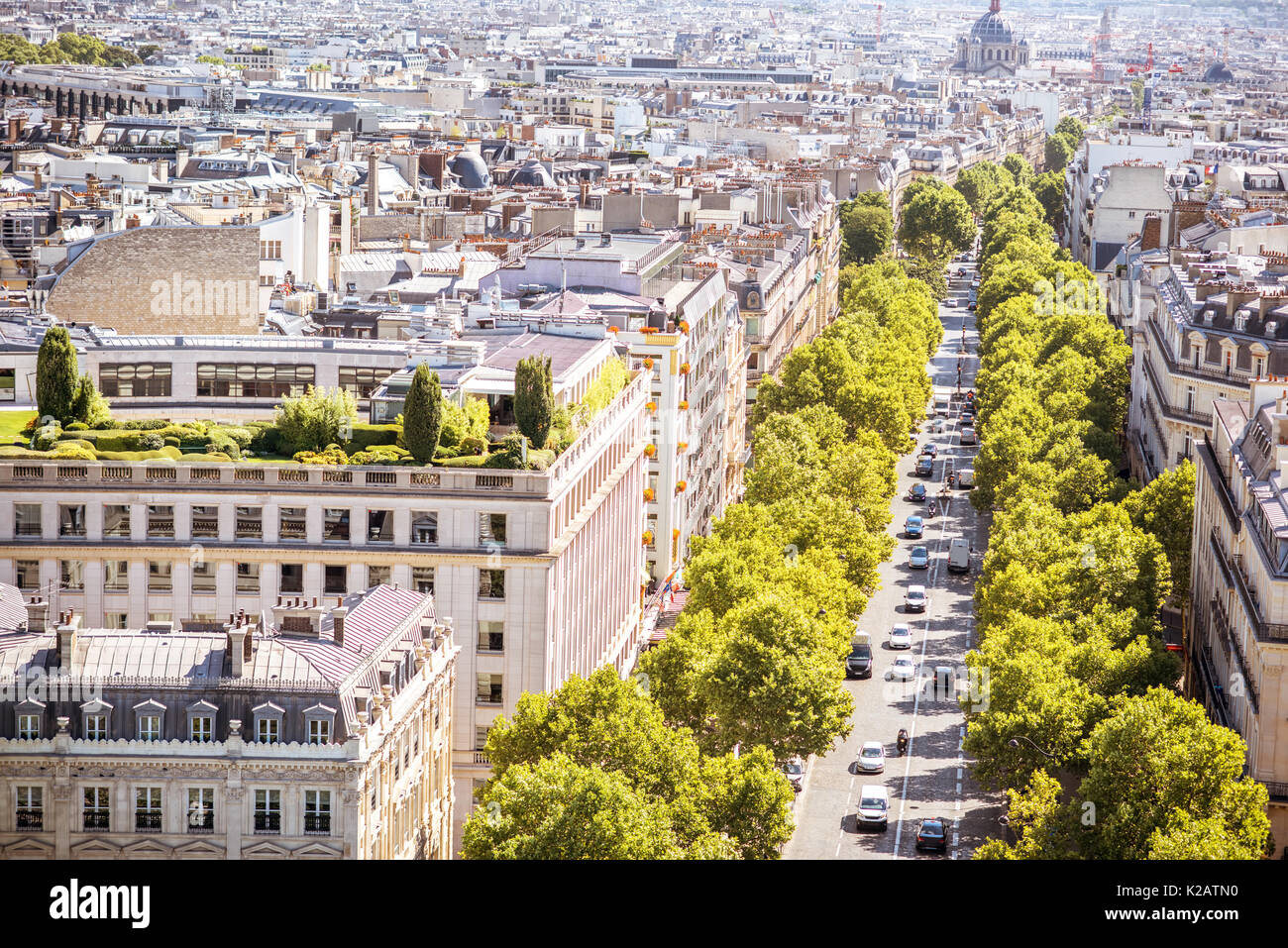 Stadtbild Blick auf Paris. Stockfoto