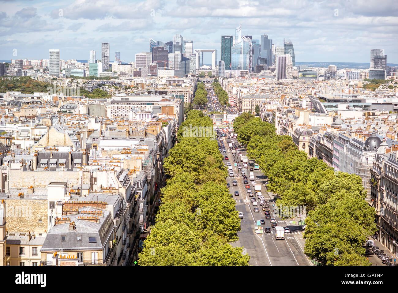 Stadtbild Blick auf Paris. Stockfoto
