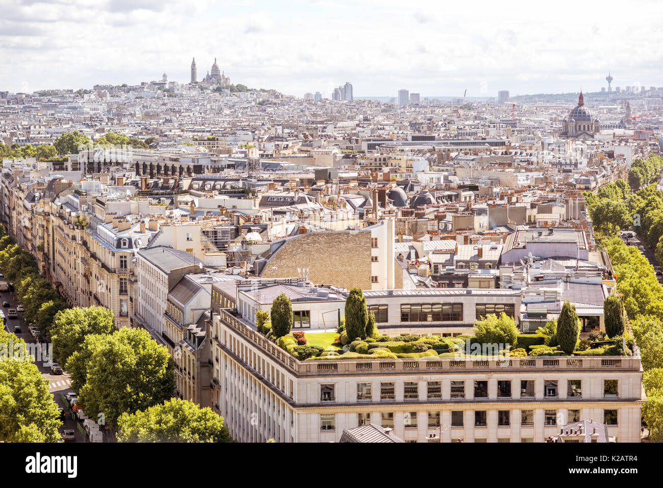 Stadtbild Blick auf Paris. Stockfoto