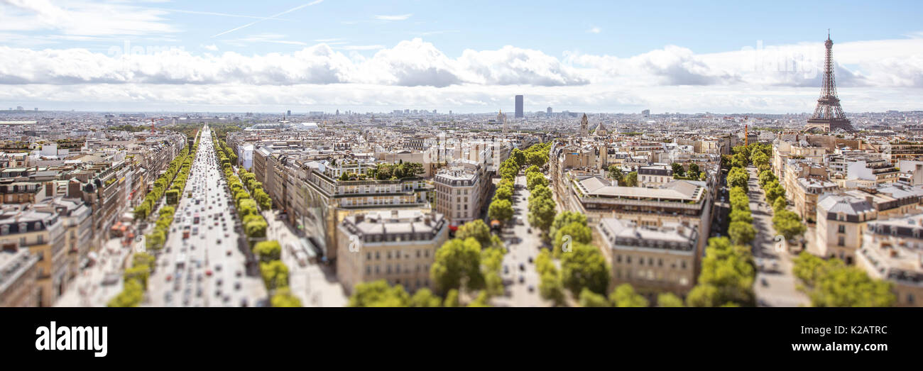 Stadtbild Blick auf Paris. Stockfoto