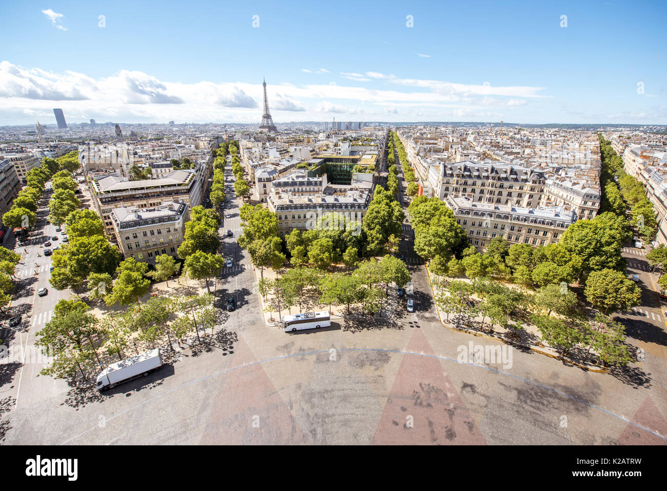 Stadtbild Blick auf Paris. Stockfoto